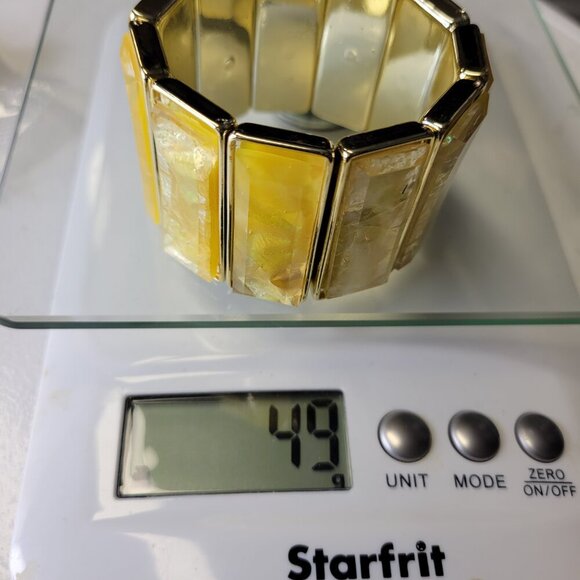 Yellow Stretch Fashion Bracelet Casual Wrap Bracelet - Picture 6 of 6